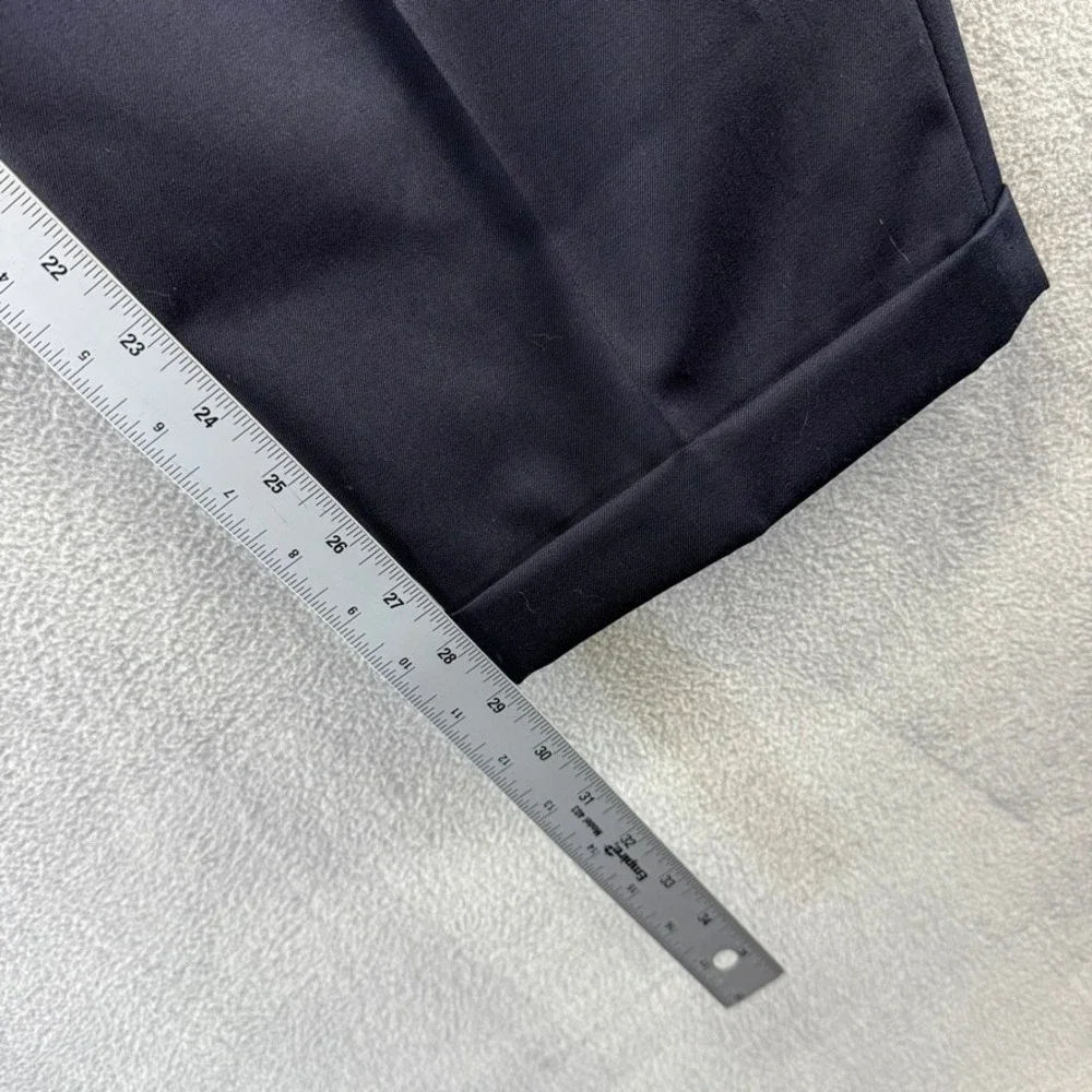 Vintage JB Britches Trousers Mens 36 Fits 34x29 Blue Pleated Wool Baggy USA 90s